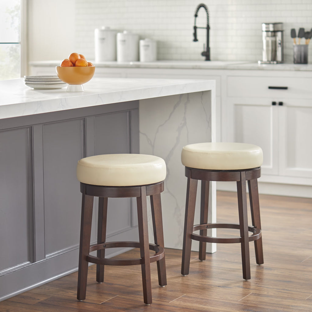 24” Single Swivel Counter Height Stool E990