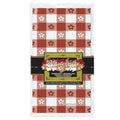 Red and White Gingham Disposable Plastic Rectangular Table Covers D438