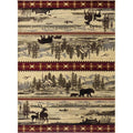 Cream Cabin Life Lodge Rectangle Rug N7283