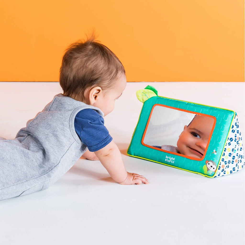 Sit and See Safari Floor Mirror Tummy Time Activity Toy C9501