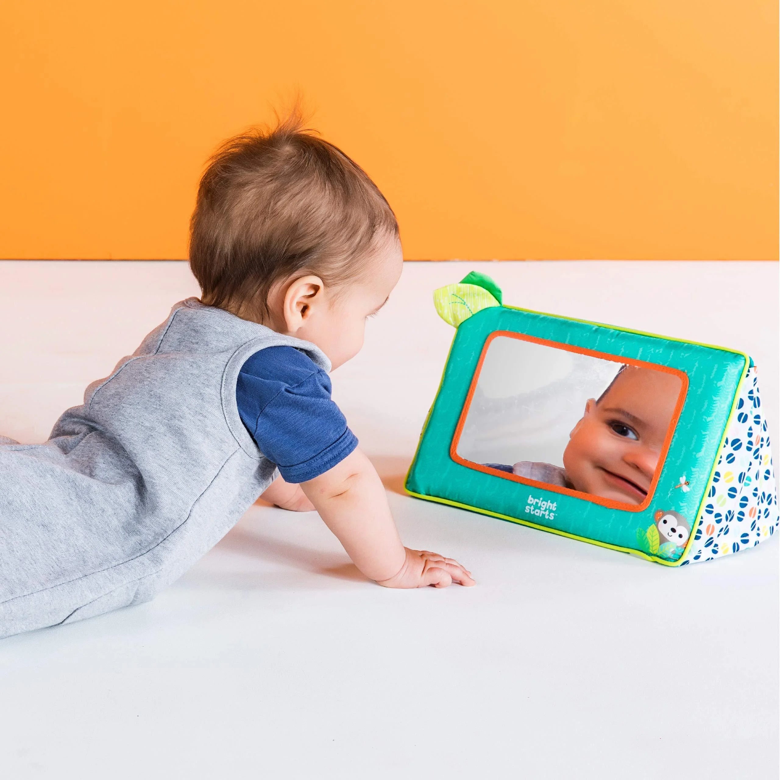 Sit and See Safari Floor Mirror Tummy Time Activity Toy C9501
