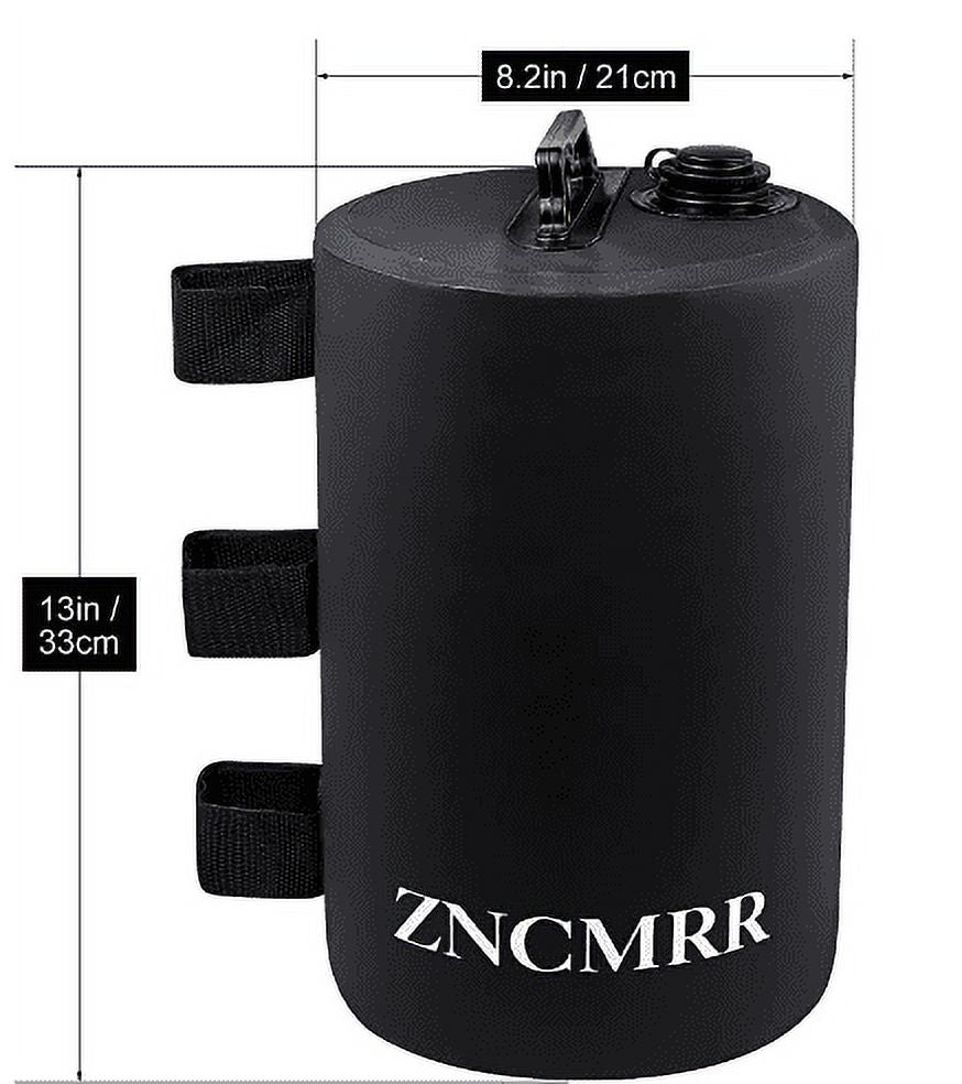 Black PVC Canopy Water Weight Bags 4 Pack S585633