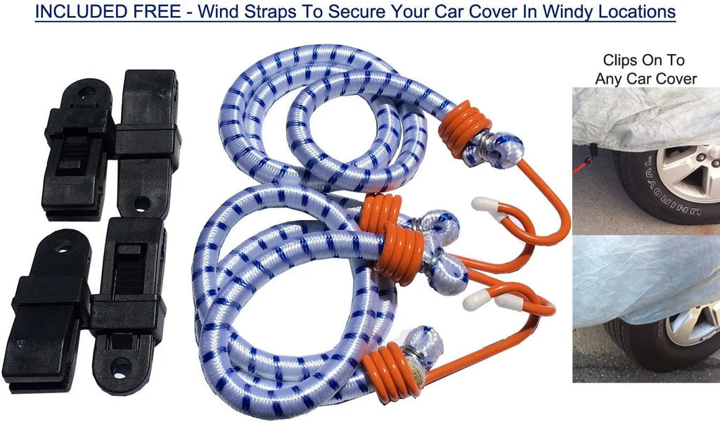 SUV Cover with Fleece Lining, Cable Lock, Storage Bag & Wind Straps W788