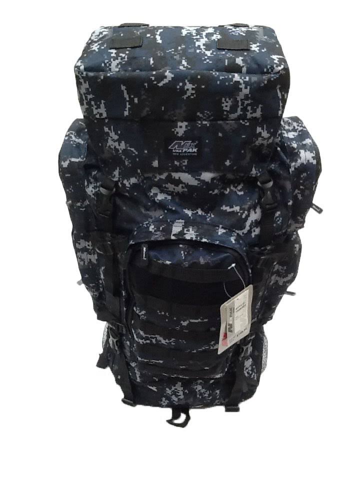 34x22 5200 Cu. in. Tactical Hunting Camping Hiking Backpack Digital Camouflage (Navy Blue) Q23331