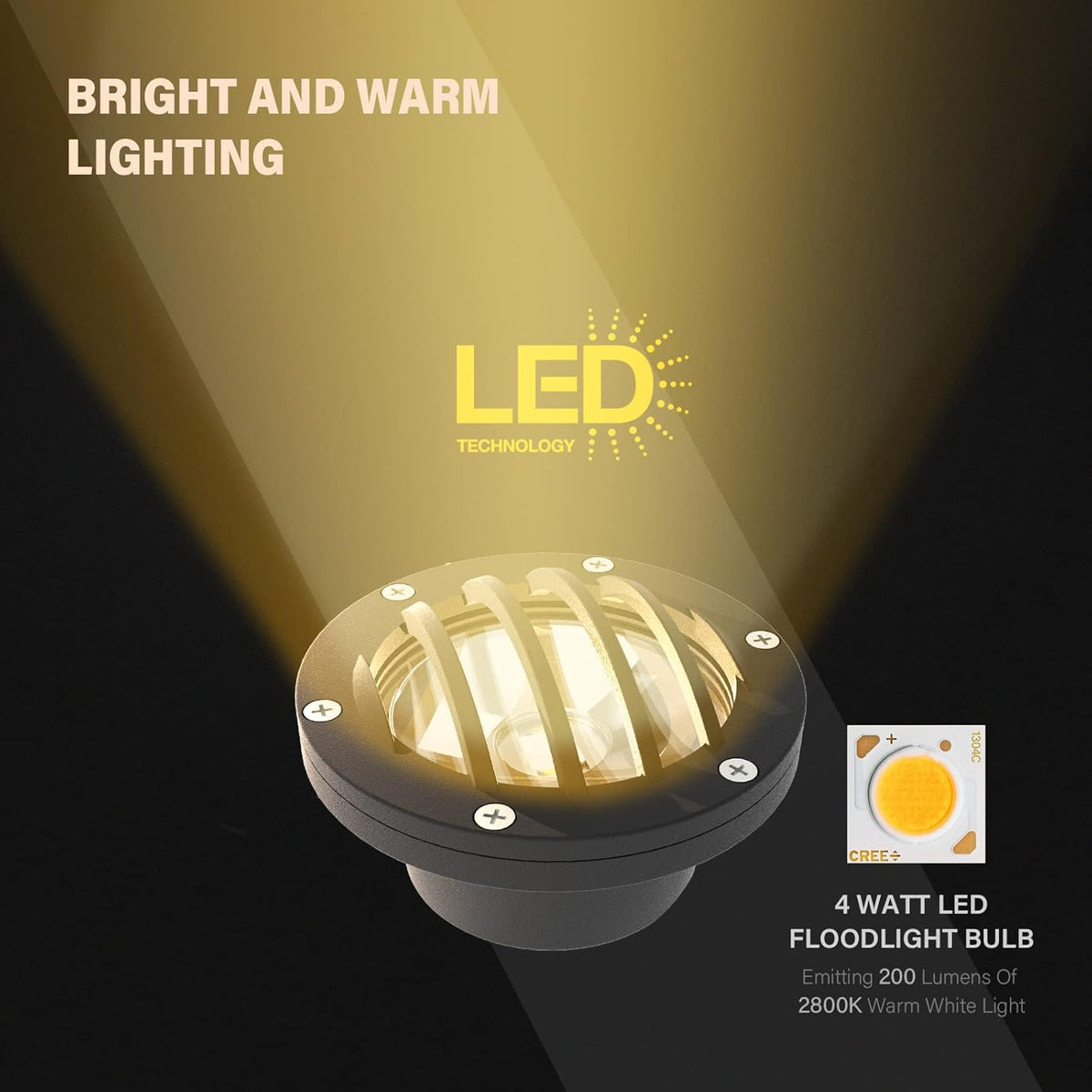 4 Pack LED Low Voltage Landscape Well Light R38419