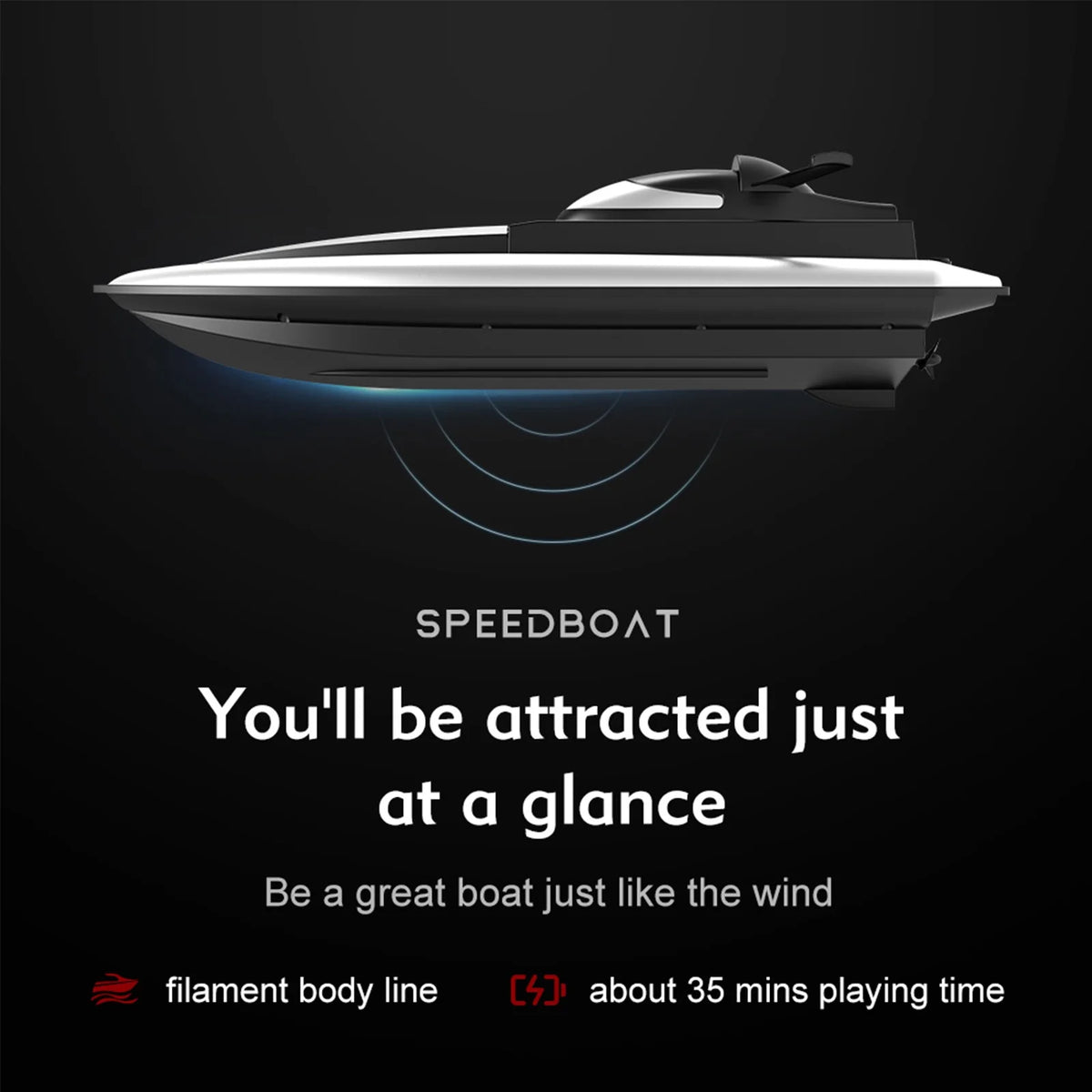 RC Boat Remote Control Boat 2.4GHz Waterproof F224