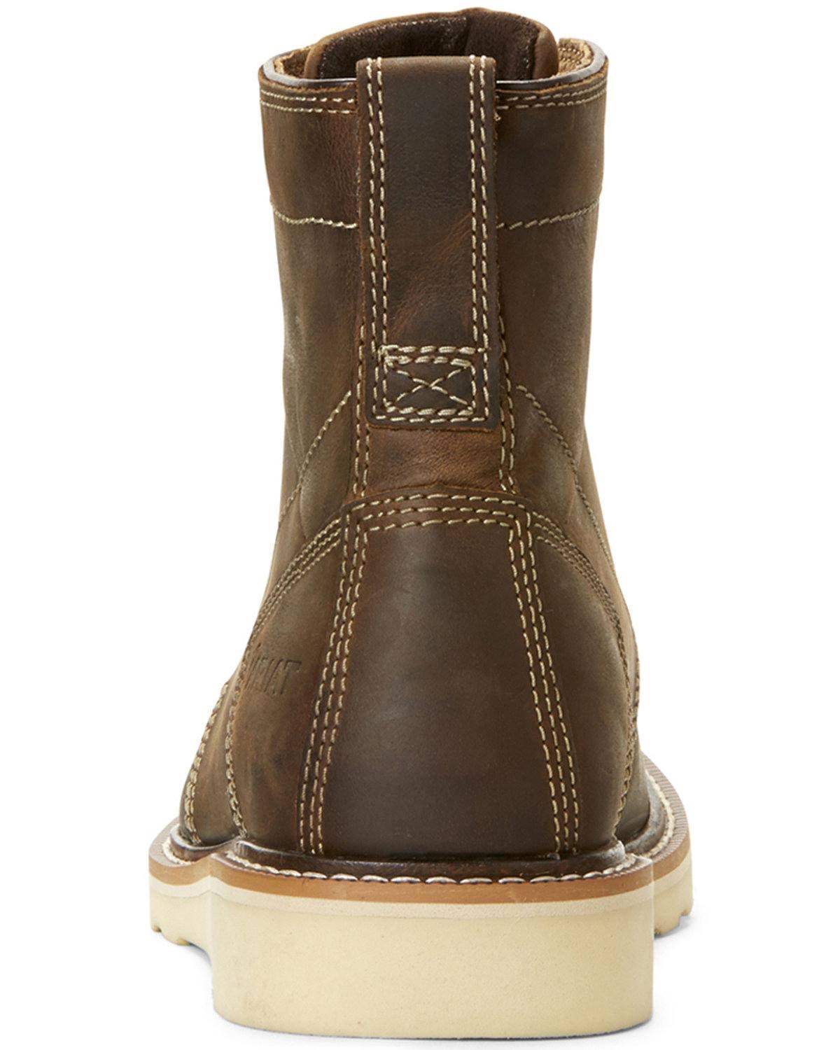 Brown Lace Work Boots X502