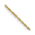 14k Yellow Gold Singapore Chain Necklace 14inch H579