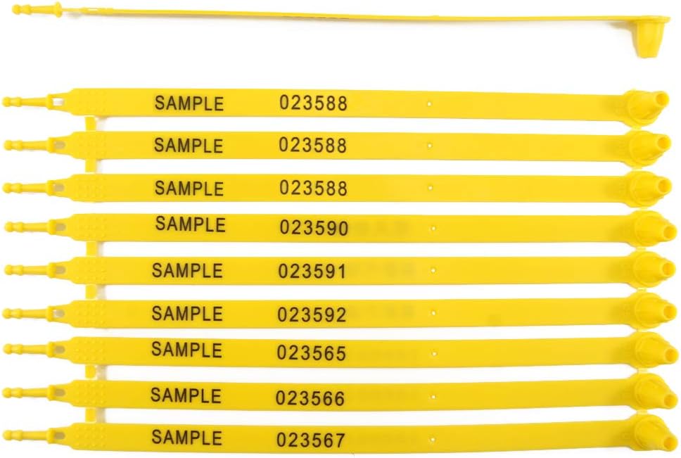 1000 pcs Plastic Tamper Resistant Truck Door Seal Self-Locking Padlock (Blue) T658239