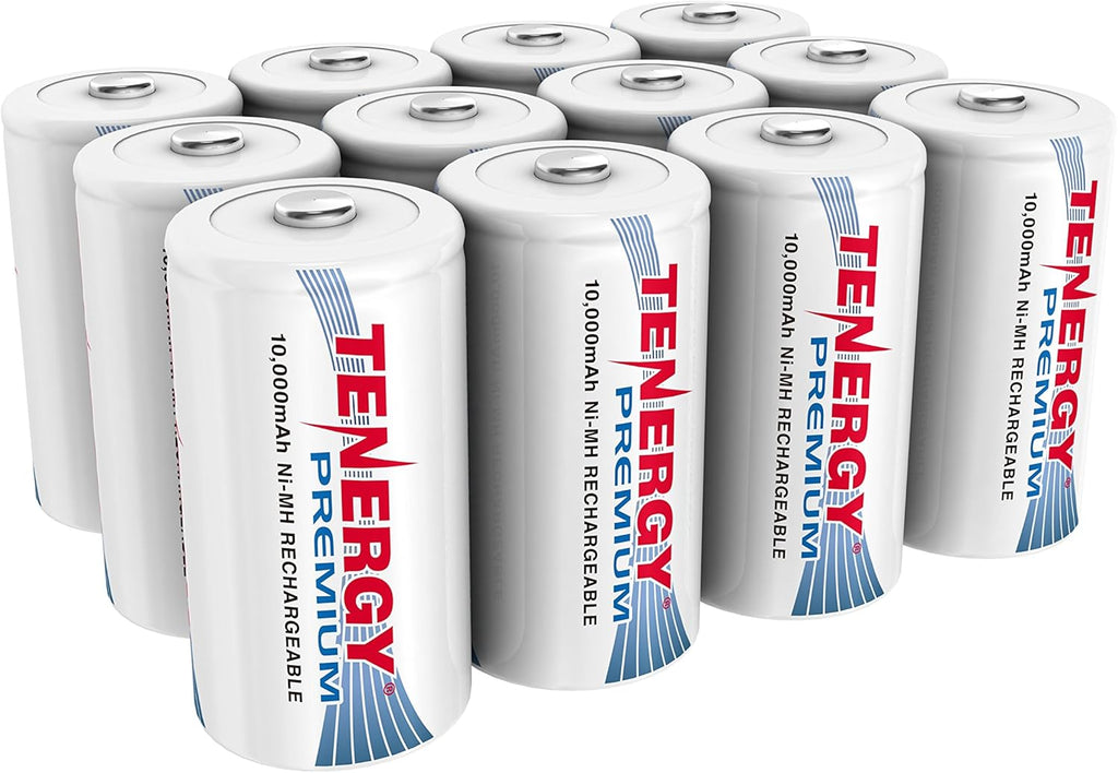 48 Pack D Size 10,000mAh NiMH Rechargeable Battery D3388