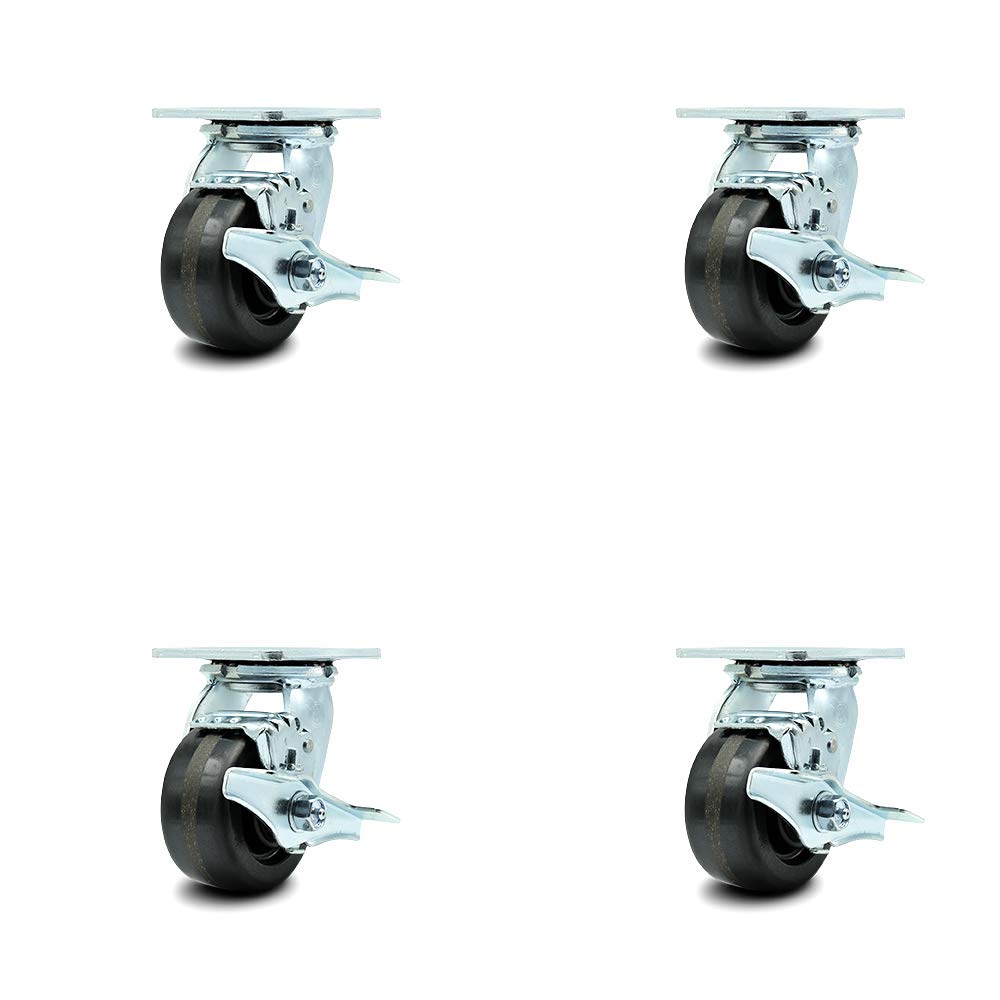 10 Inch Swivel Caster with Semi-Pneumatic Wheel P164