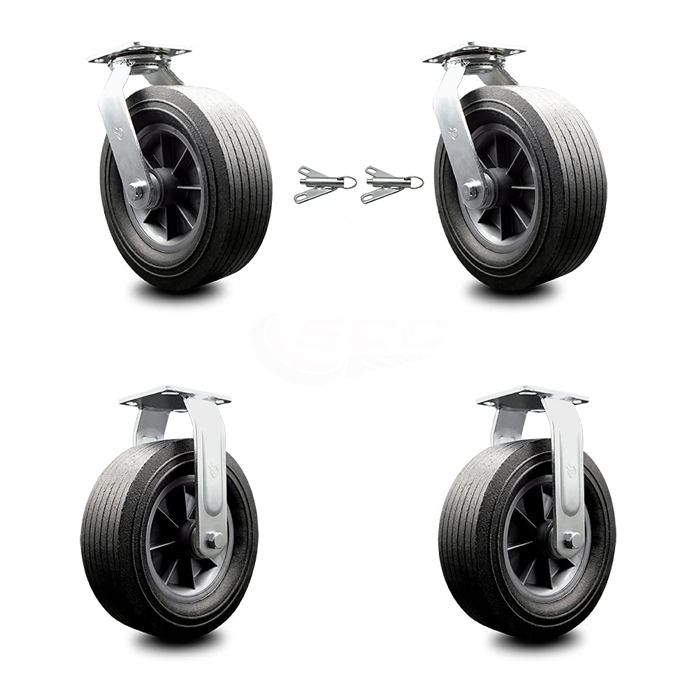 10 Inch Swivel Caster with Semi-Pneumatic Wheel P164