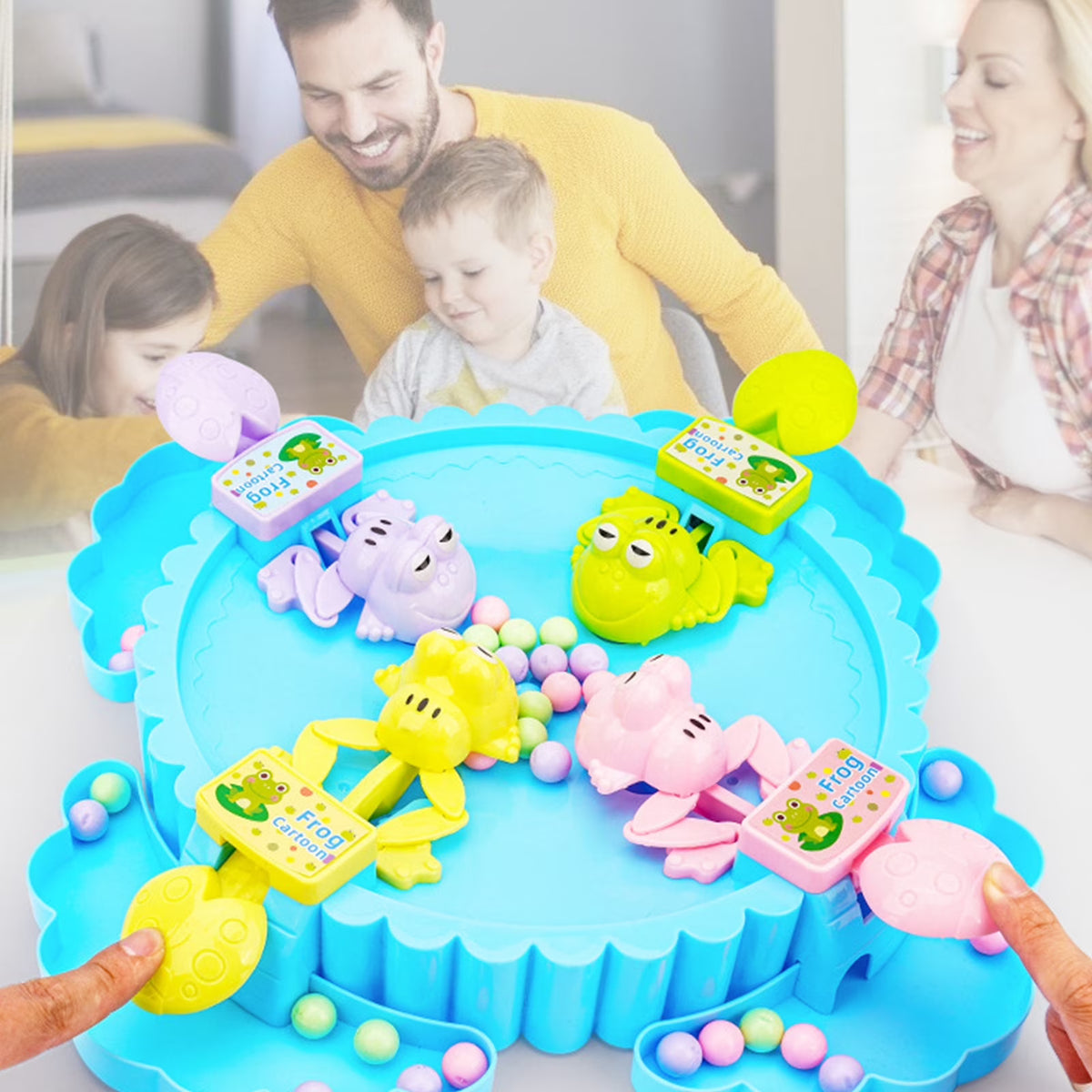 Hungry Frogs Eating Beans Children Board Strategy Games Toy C27703