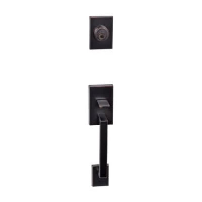 Satin Brass Handleset M687