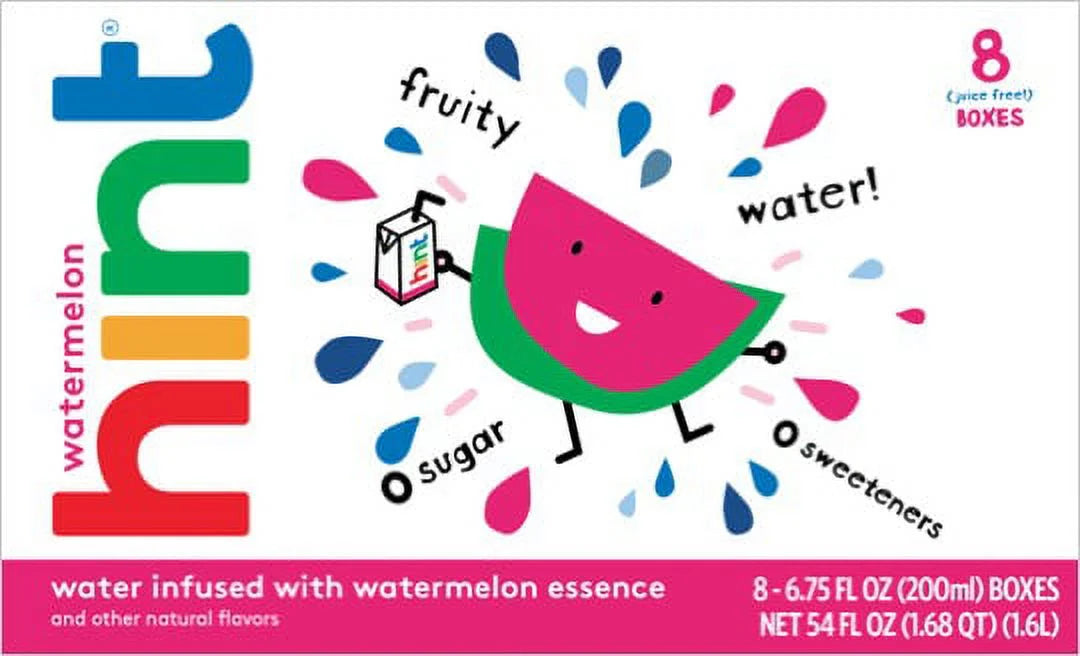 Water Watermelon Water, Pack of 32, 6.75 Fl Oz J4295