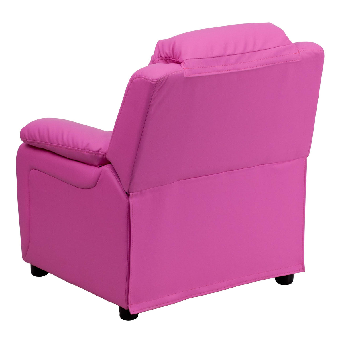 Pink Vinyl Upholstered Recliner P5426