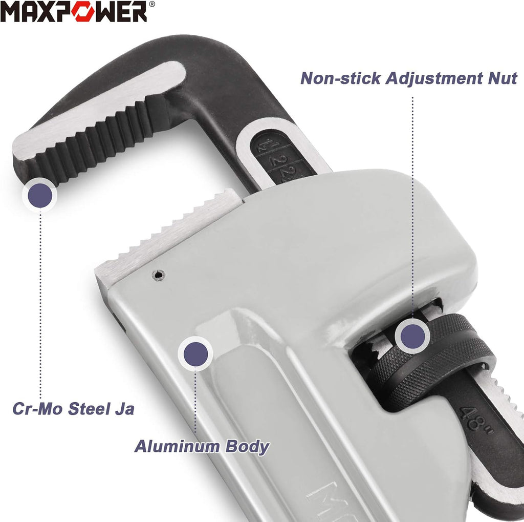 48-inch Aluminum Straight Pipe Wrench N552502