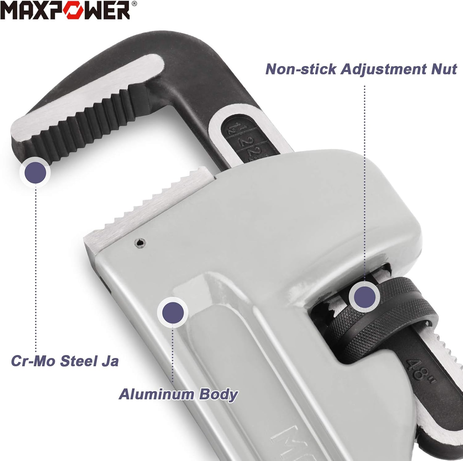 48-inch Aluminum Straight Pipe Wrench N552502