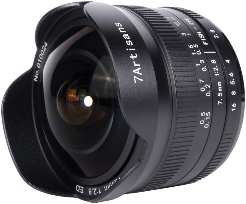 7.5mm f2.8 II Manual Fisheye Lens for MFT M4/3 Mount Cameras K657