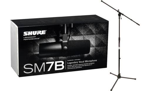 Cardioid Dynamic Microphone with Tripod Boom Stand Package F2260