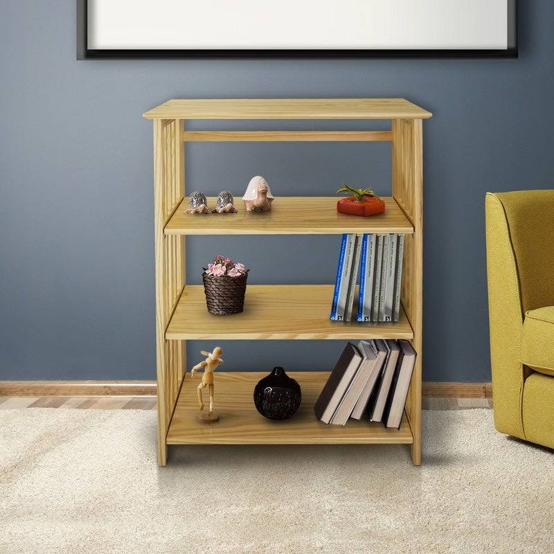 Natural 4-Shelf Folding Bookcase P73265
