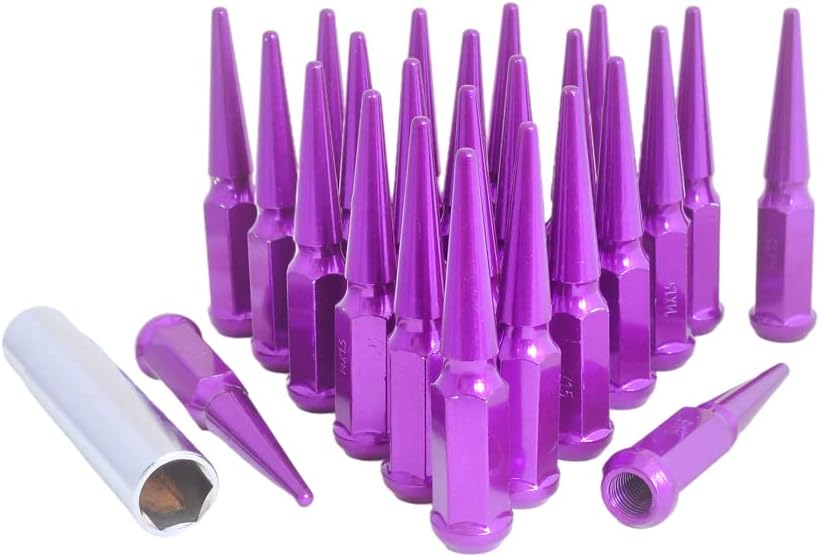 Spiked Chrome 24 pcs Lug Nuts I8260