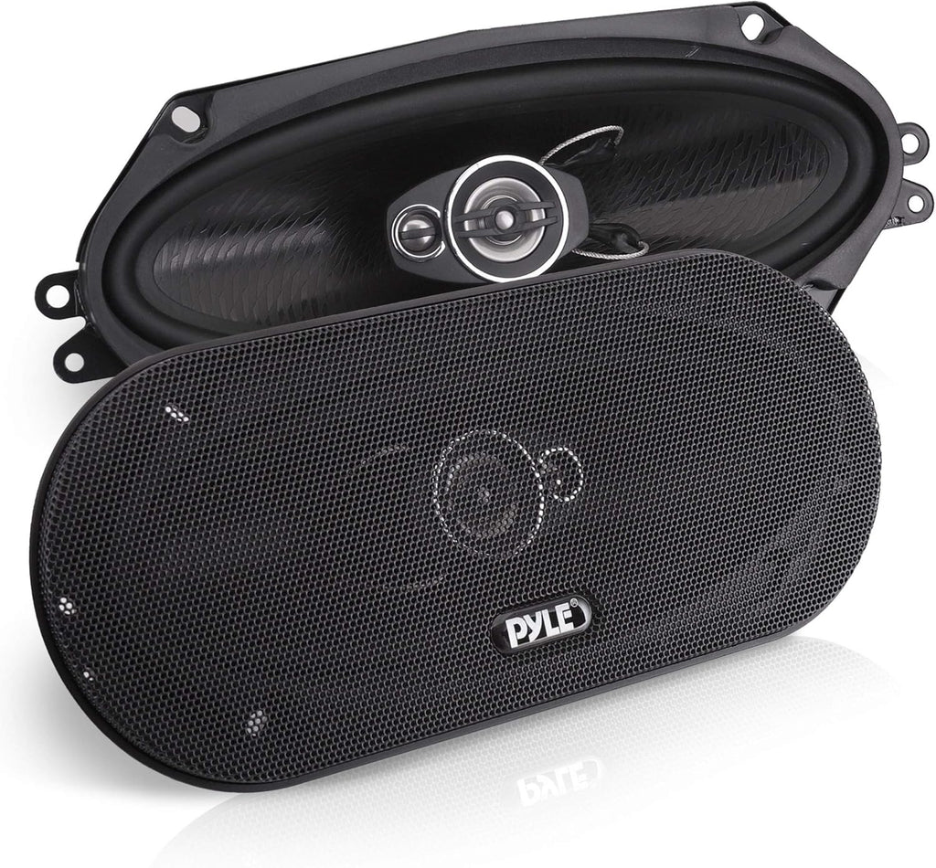 300W 4" x 10" Triaxial Car Stereo Speakers (Pair) B5726