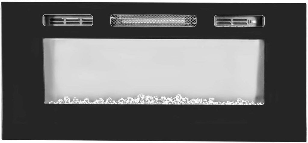 1500W Recessed Electric Fireplace Heater with Remote Control P434810
