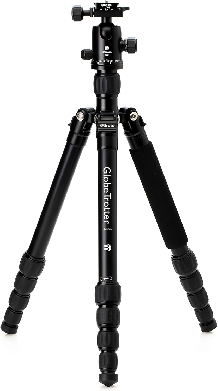Black Travel Tripod with Ballhead and Monopod D83913