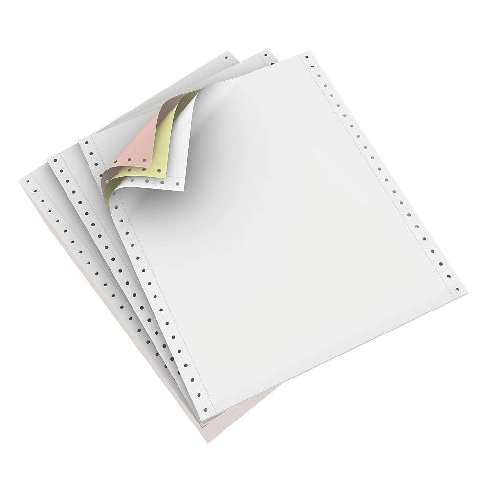 Carbonless Continuous Forms, 3-Part, 9 1/2 inch x 11 inch, White/Canary/Pink, Carton of 1,200 Forms L34991
