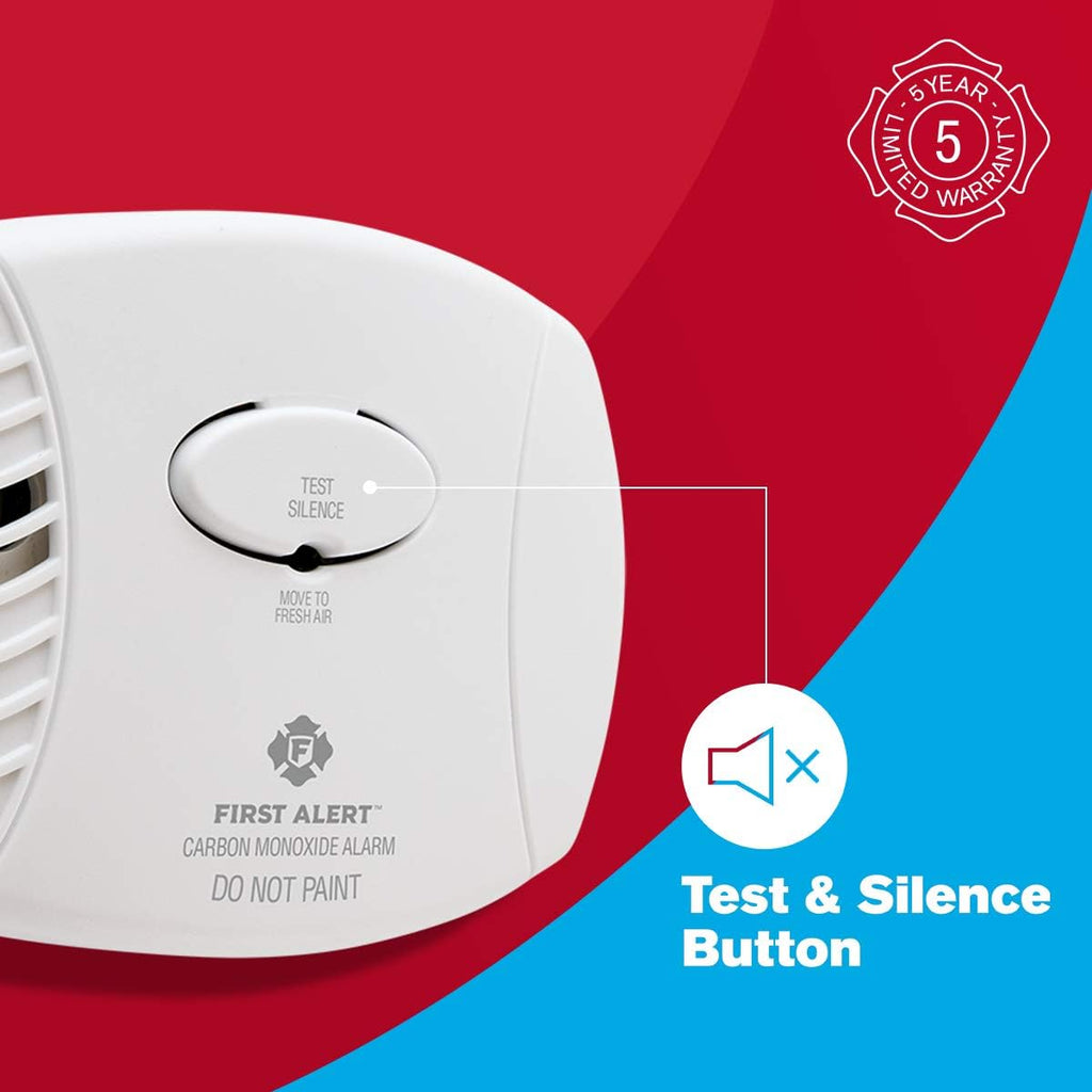 Carbon Monoxide Detector, Battery Operated, 6-Pack, White W29072