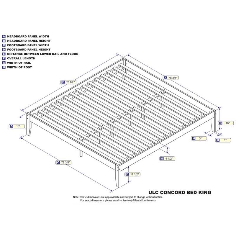 King Caramel Latte Open Foot Bed X13571