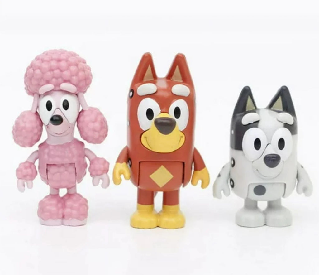 12 PCS Bluey Dog Action Figure Toy Collection S2514