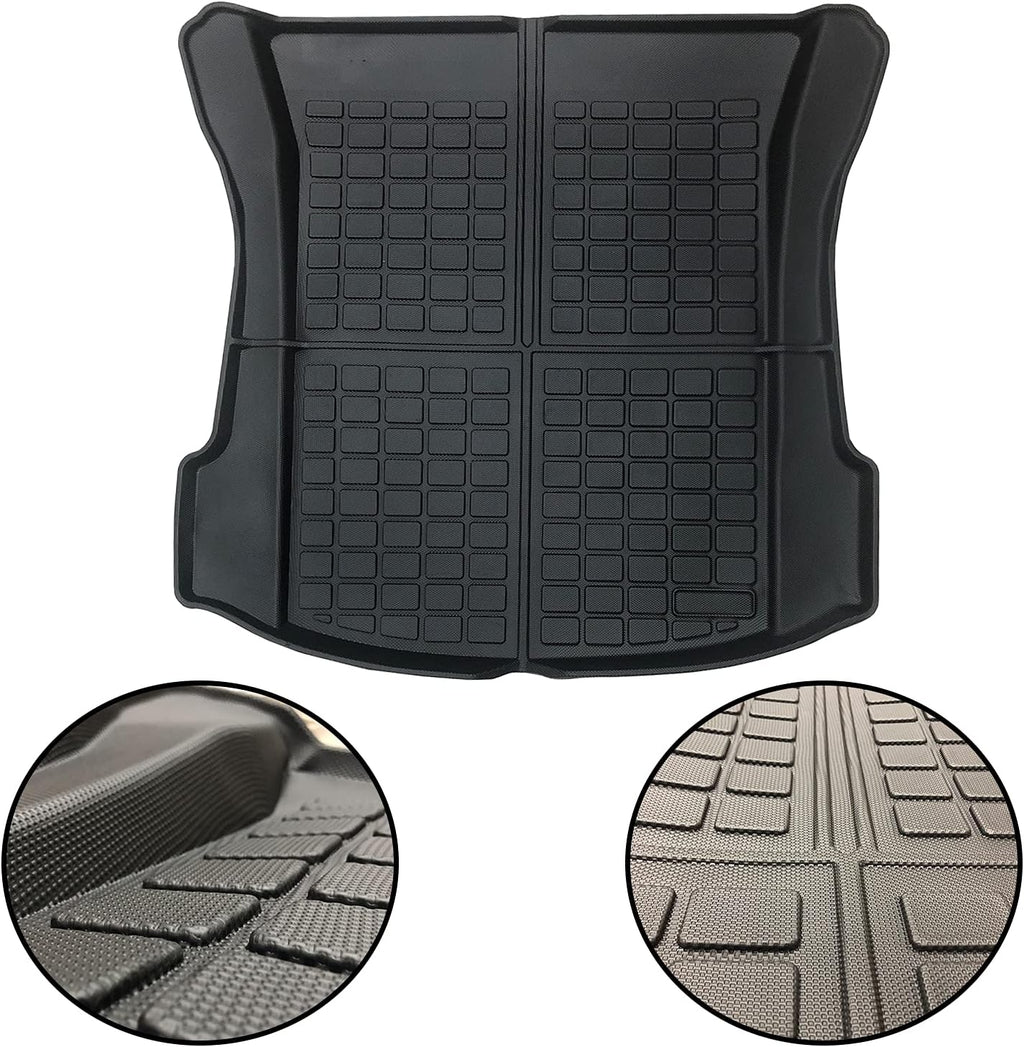 3D Rear Cargo Liner Trunk TPE Waterproof Mat Pack of 2 P834