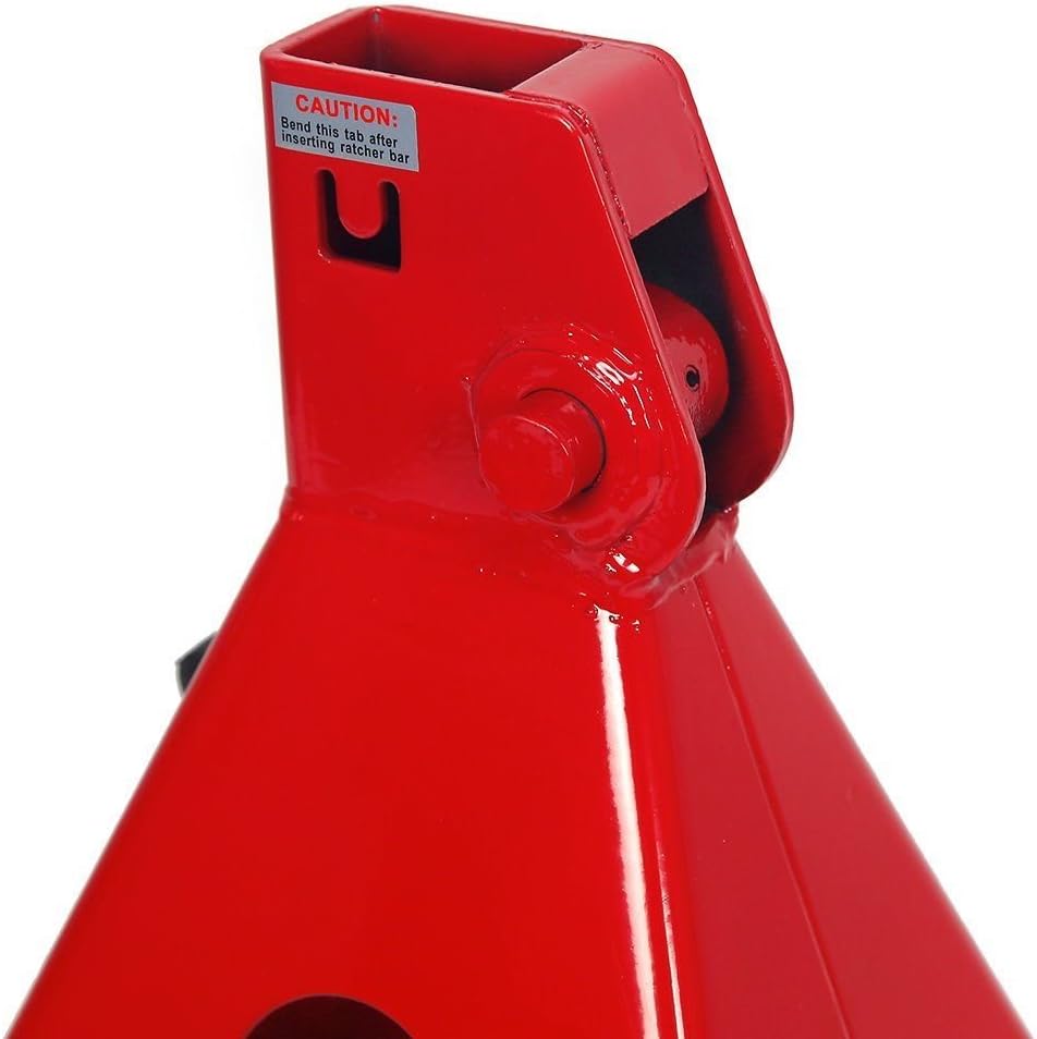2PC Jack Stand 12-Ton Capacity Adjustable Height Self-Locking Ratchet G107