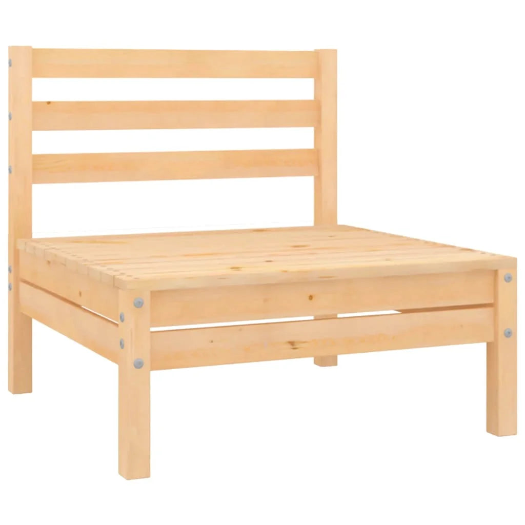Solid Wood Pine Patio Sofas 2 pcs D565