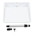 White Boat Fillet Cutting Board with Rod Holder L83018