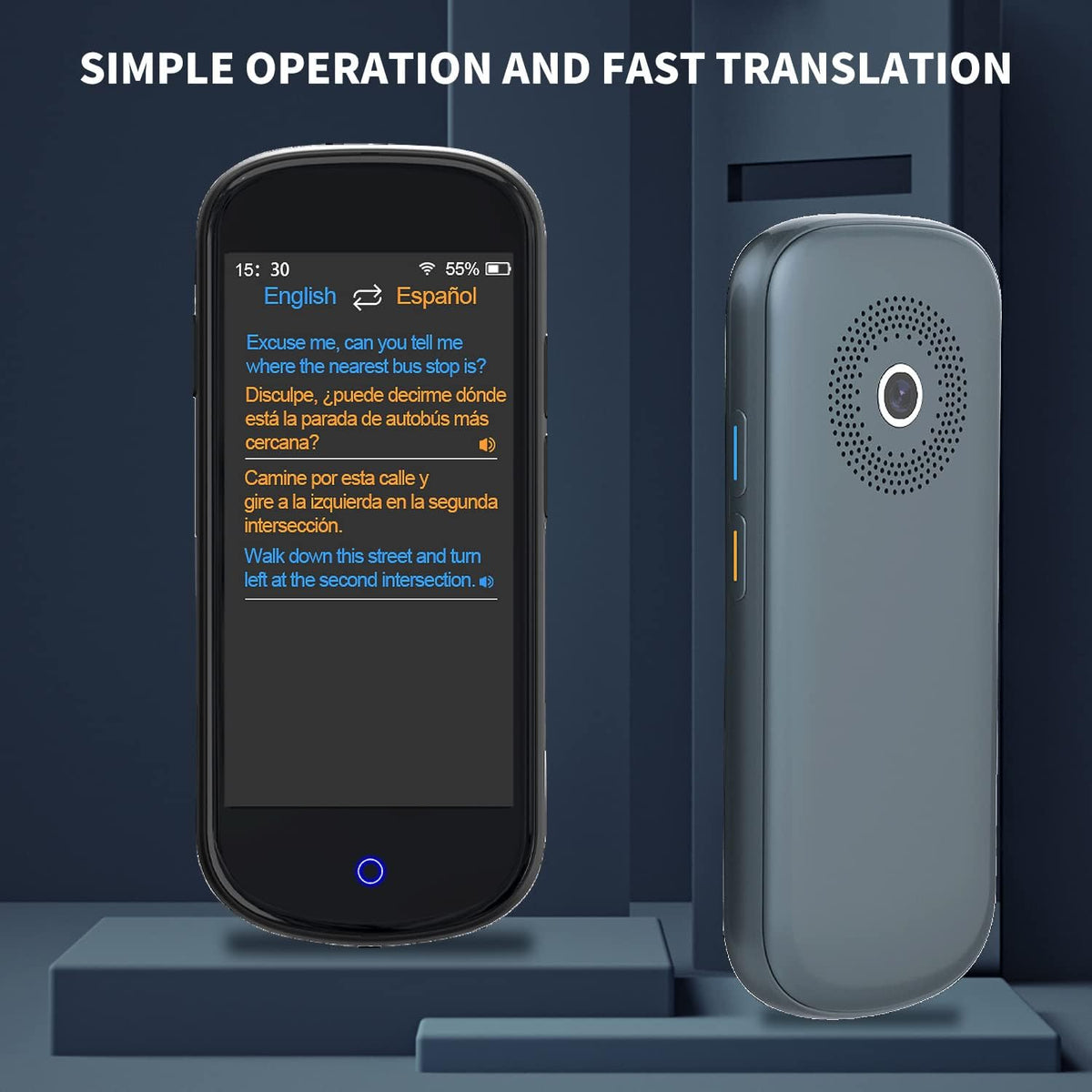 Portable Language Translator Device 128 Language with 4.0" HD Touch Screen U1709