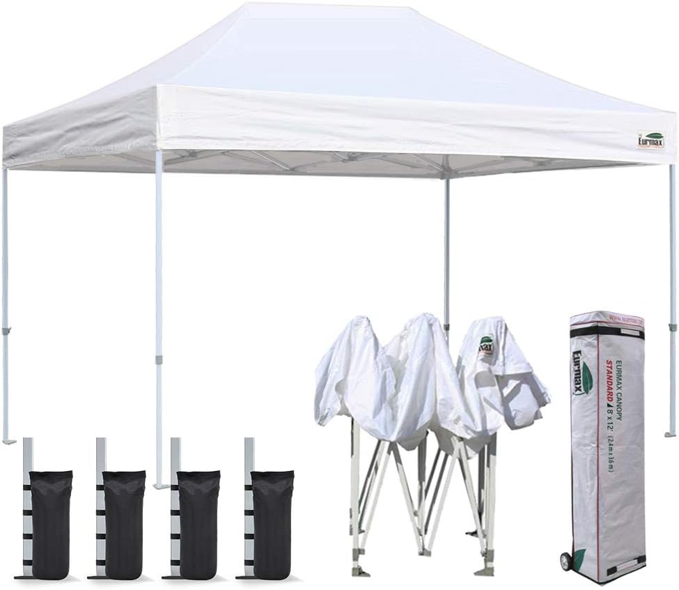 10'x10' Pop Up Canopy Tent with Heavy Duty Roller Bag R21416