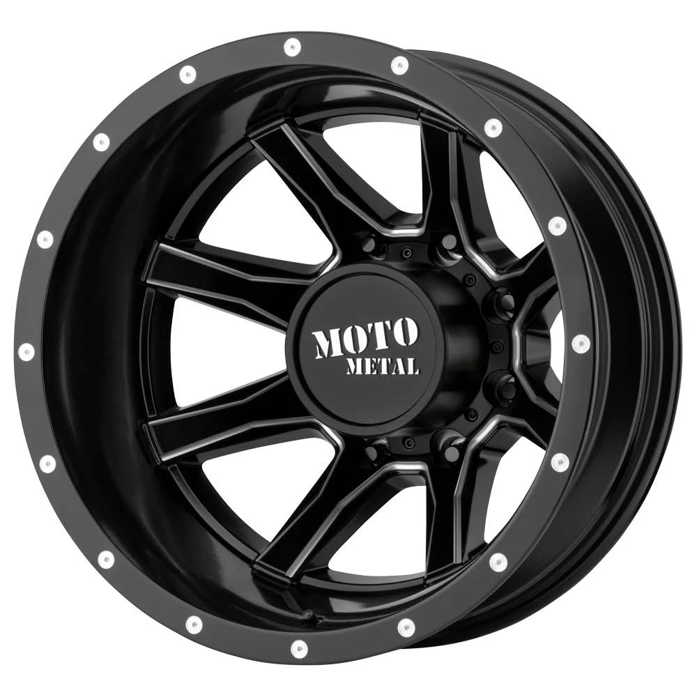 Satin Black Milled 17x6.5 8x200 Wheel P434
