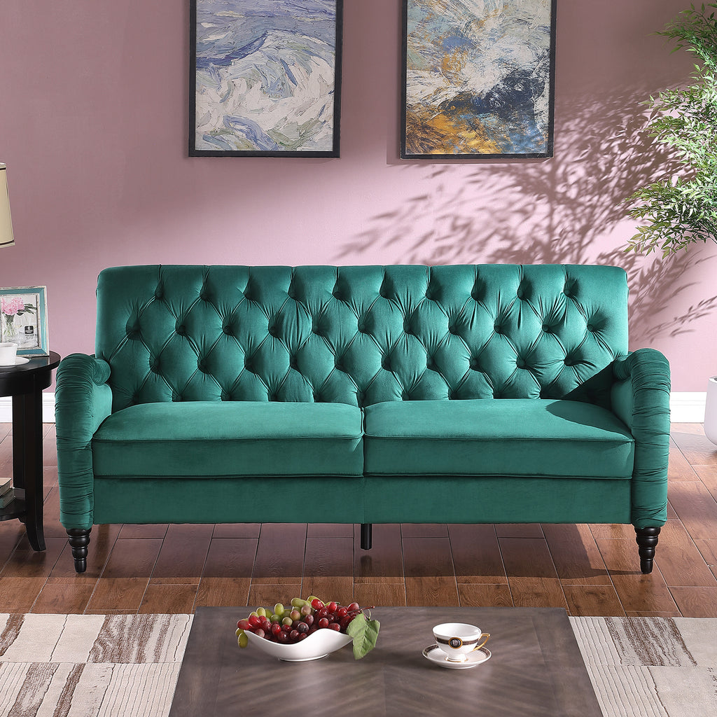 Dark Green Chesterfield Sofa Set Z10243