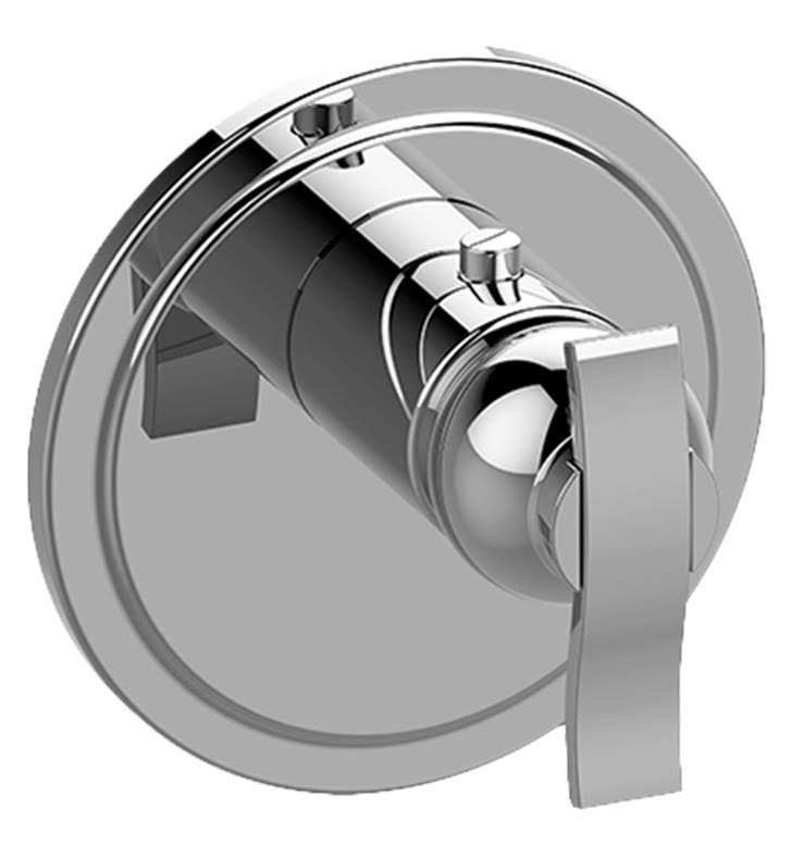 Thermostatic Trim Plate with Lever Handle in Olive Bronze A331