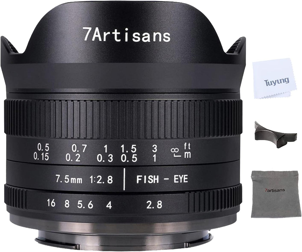 7.5mm f2.8 II Manual Fisheye Lens for MFT M4/3 Mount Cameras K657