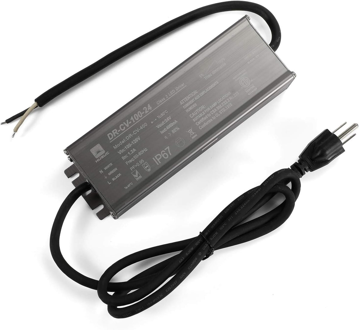 96W LED Dimmable Power Supply Adapter, 24V DC, Pack of 2 S7025