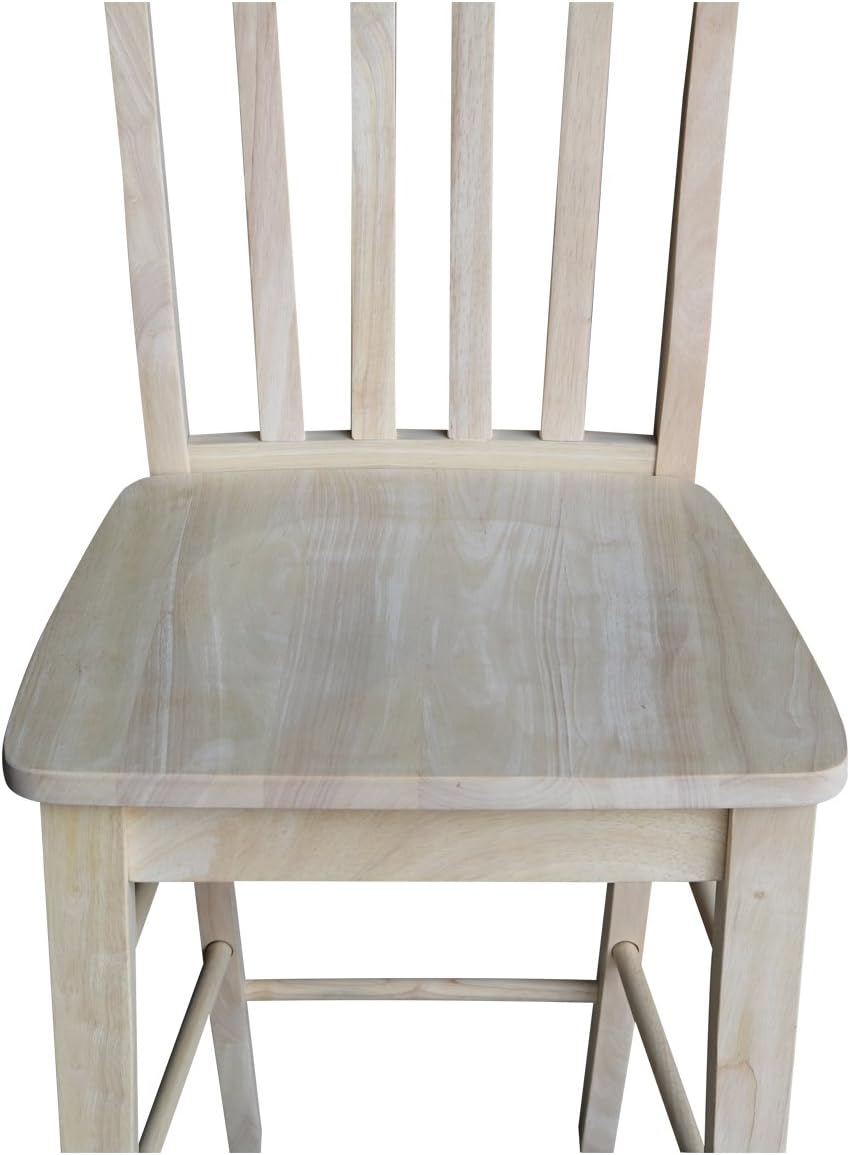 Cafe Stool, 24-Inch SH, Unfinished M3783