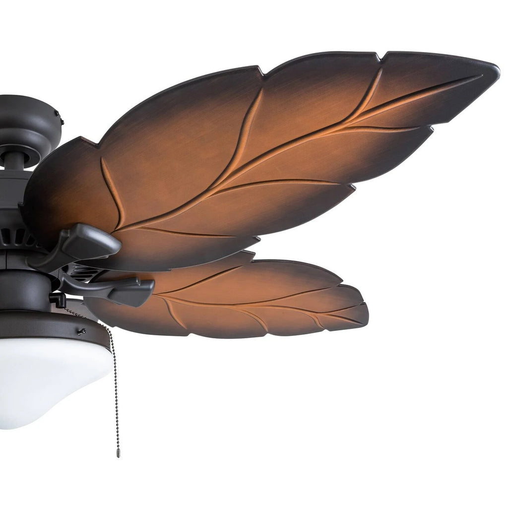 Tropical Aged Bronze Mocha Globe Ceiling Fan with 3-Speed Remote (52-inch) S939