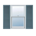 Custom Cathedral Top Louver Shutters with Shutter-Loks, Per Pair J868