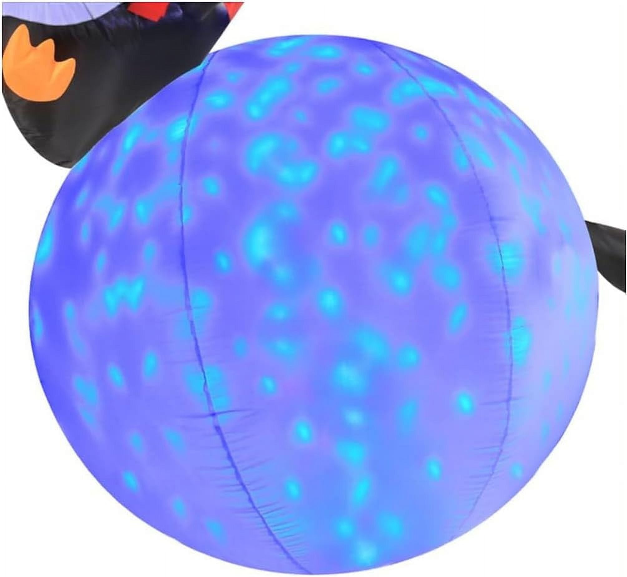 6 Foot Inflatable Penguins With Swirling Lights P6887