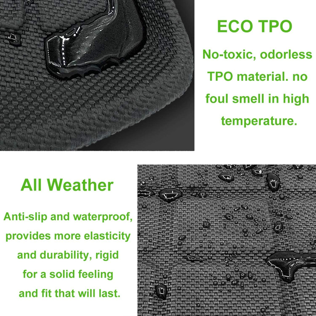 3D Rear Cargo Liner Trunk TPE Waterproof Mat Pack of 2 P834