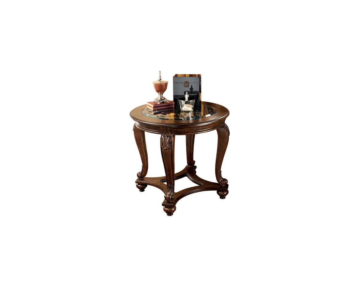 Dark Brown End Table E55384
